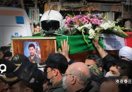 مراسم تشییع پیکر شهدای حادثه سقوط هواپیما در تبریز