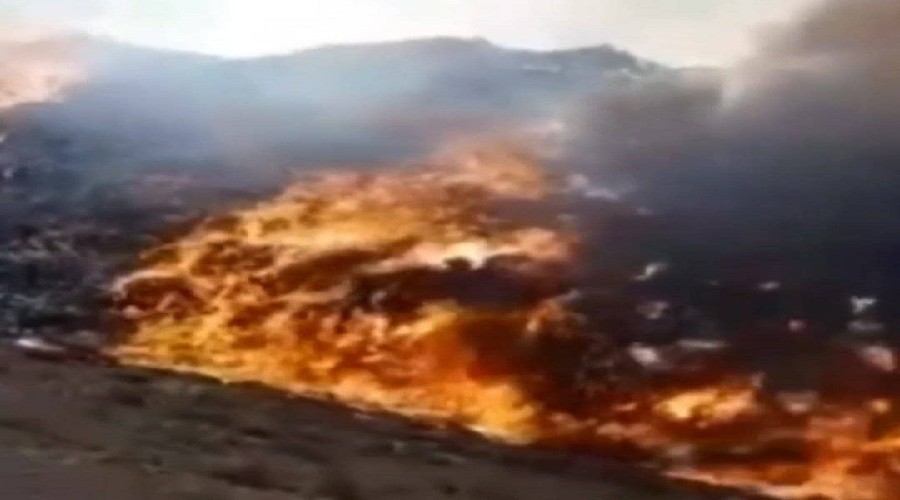 آتش سوزی زباله گاه مرکزی تبریز به موقع خاموش شد