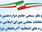 نتایج اولین نظرسنجی جامع انتخابات در استان آذربایجان شرقی