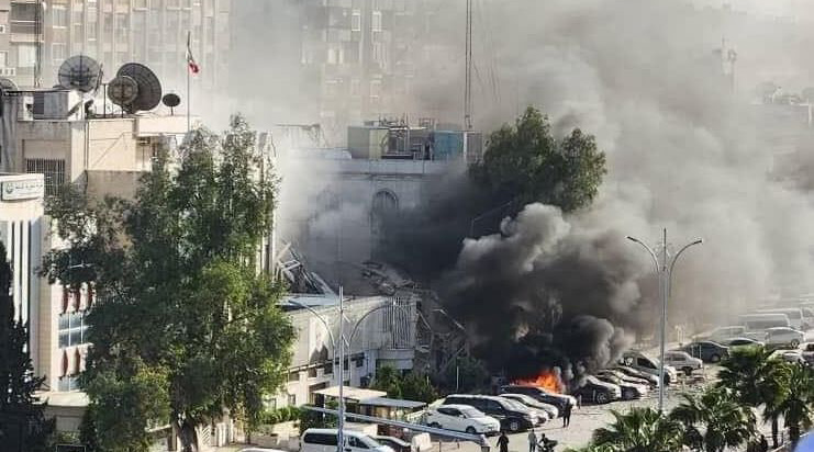 حمله هوایی اسرائیل به ساختمان کنسولگری ایران در دمشق
