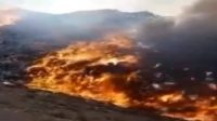 آتش سوزی زباله گاه مرکزی تبریز به موقع خاموش شد