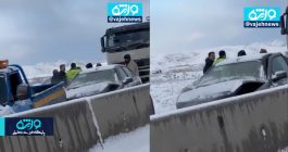 شهروندخبرنگار | عدم نمک پاشی راهداری در محور تبریز به خواجه حادثه آفرین شد